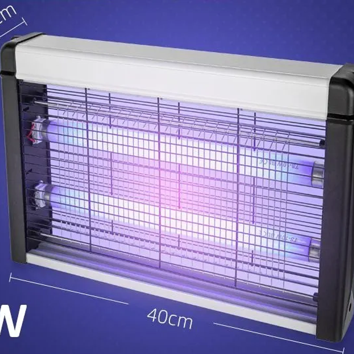 Lámpara Uv Eléctrica Mata Mosquitos Moscas Insectos 20w 2