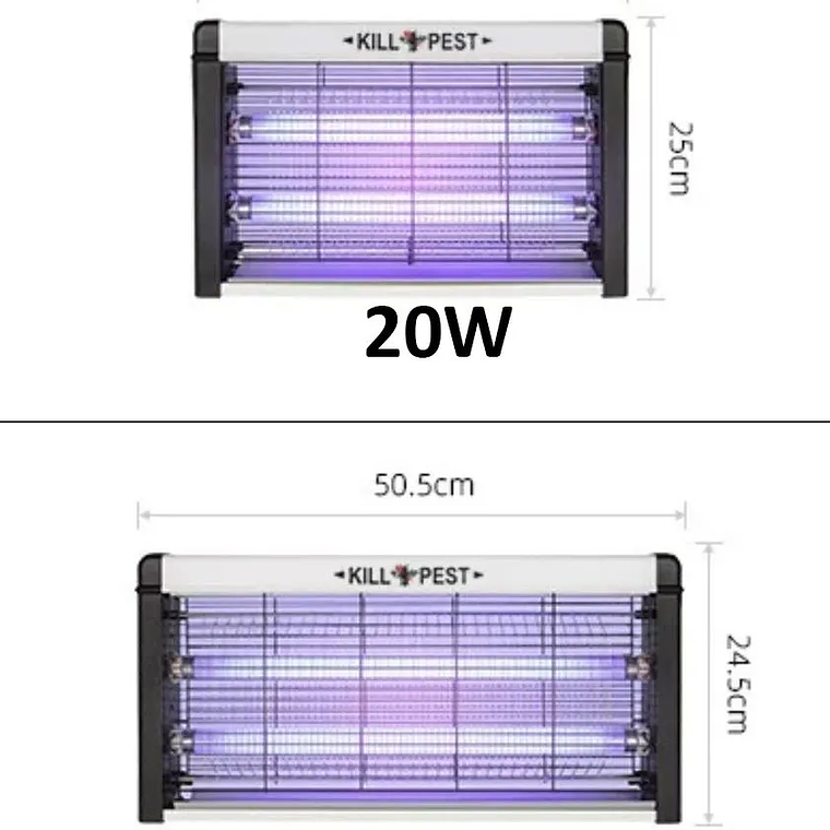 Lámpara Uv Eléctrica Mata Mosquitos Moscas Insectos 30w 3