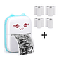 Mini Impresora Térmica Portátil Bluetooth Gatito + 11 Rollos - Miniatura 1