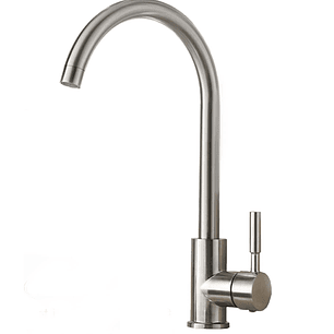 Grifo Monomando Llave Lavaplatos Lavaloza Acero Inoxidable