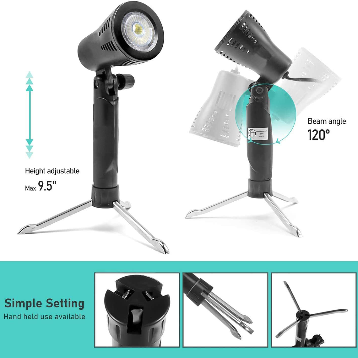 Set Estudio Fotográfico Profesional Portátil Con Accesorios 2