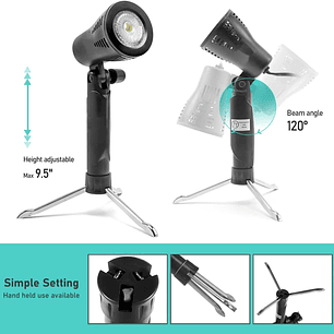 Set Estudio Fotográfico Profesional Portátil Con Accesorios