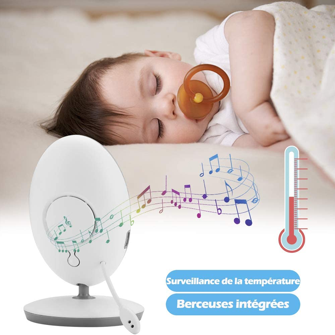 Cámara Bebe Monitor Pantalla Bebe Nocturno Vb605 5