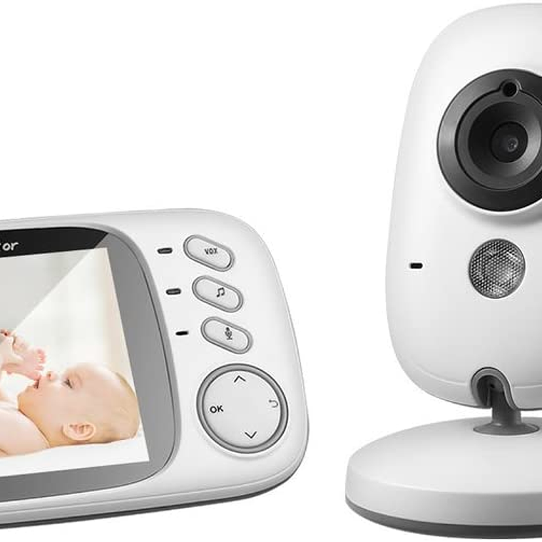 Video Monitor Bebé Infantil 3.2 Pulgadas Visión Nocturna 1