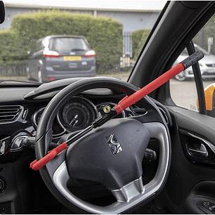 Traba Volante Antirrobo Auto + 2 Llaves