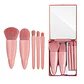 Set 5 Brochas De Maquillaje Con Estuche Espejo - Miniatura 6