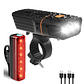 Linterna Led Bicicleta Delantera Y Trasera Usb Recargable - Miniatura 1