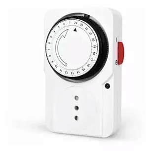 Temporizador Timer Analogico 24 Horas Adaptador