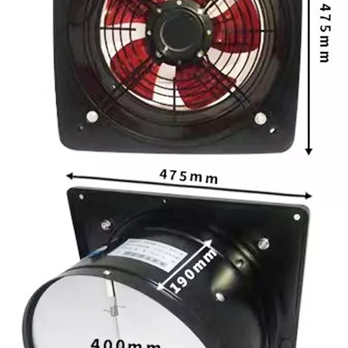 Extractor De Aire Industrial 16 Pulgadas 750w 2