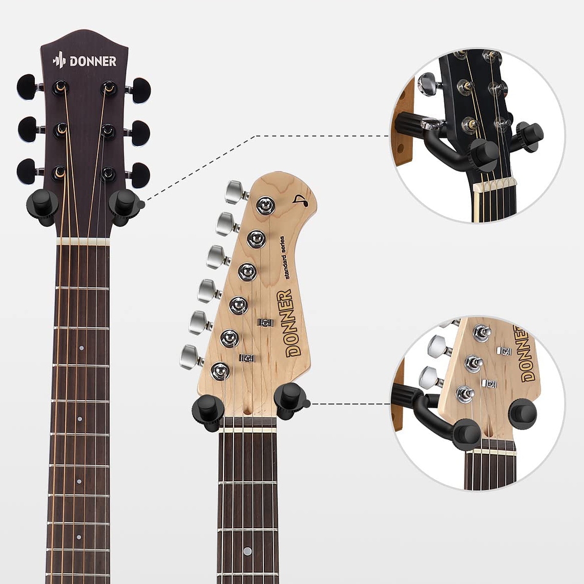 Soporte Colgador De Pared Para Bajo, Guitarra 4