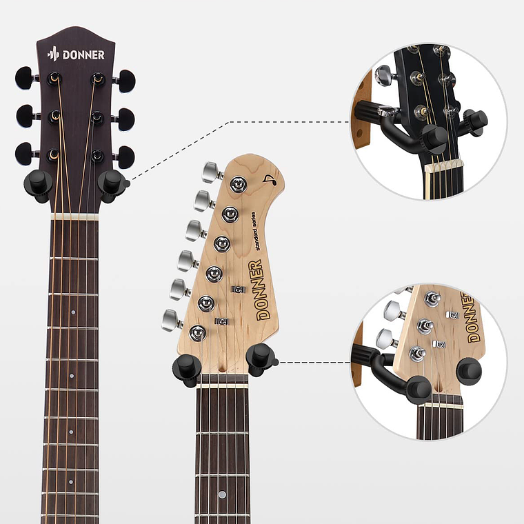 Soporte Colgador De Pared Para Bajo, Guitarra 4