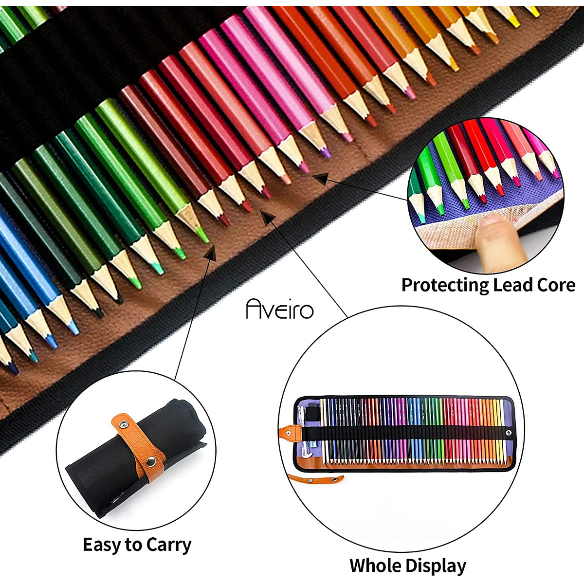 50 Lápices de Colores Profesionales Juego de Lápices para Dibujo