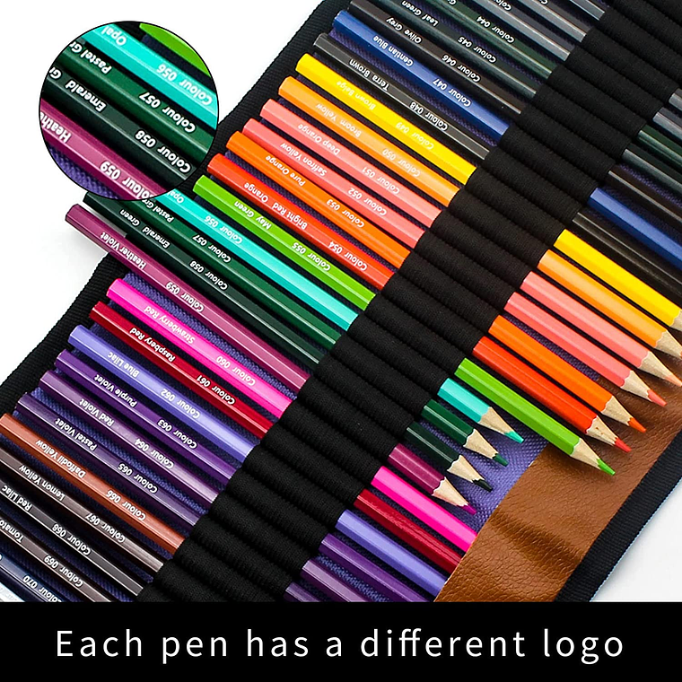 Juego De 50 Lápices De Colores Profesionales De Arte 5