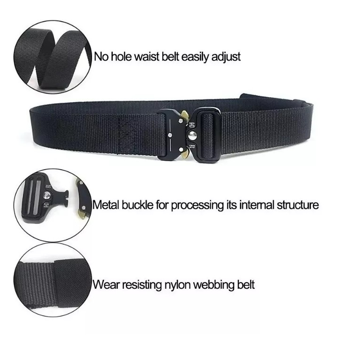 Cinturon Tactico Militar Airsoft Tactico Outdoor Hebilla 5