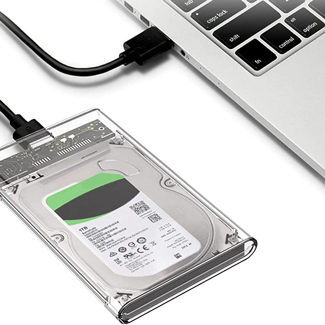 Cofre Case Transparente Disco Duro Sata2.5 Usb3.0 3