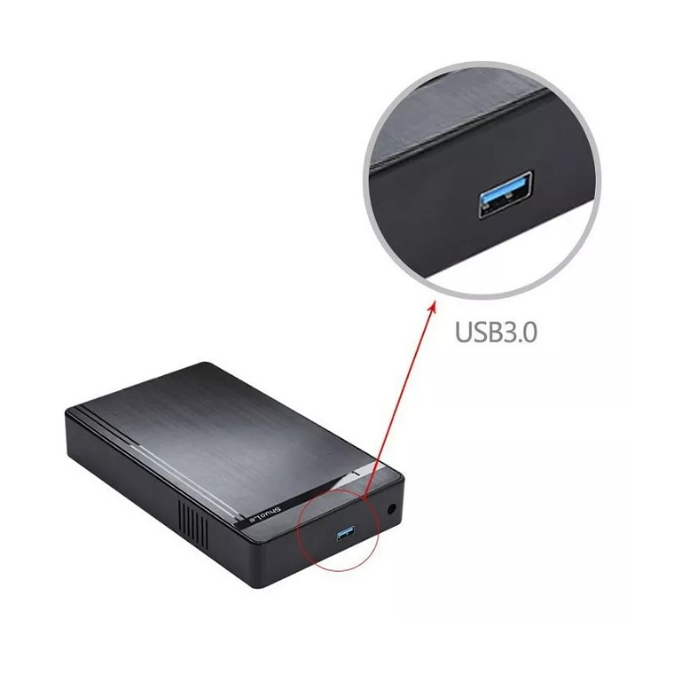 Cofre Disco Duro 3.5 Usb 3.0 Horizontal Sata 2