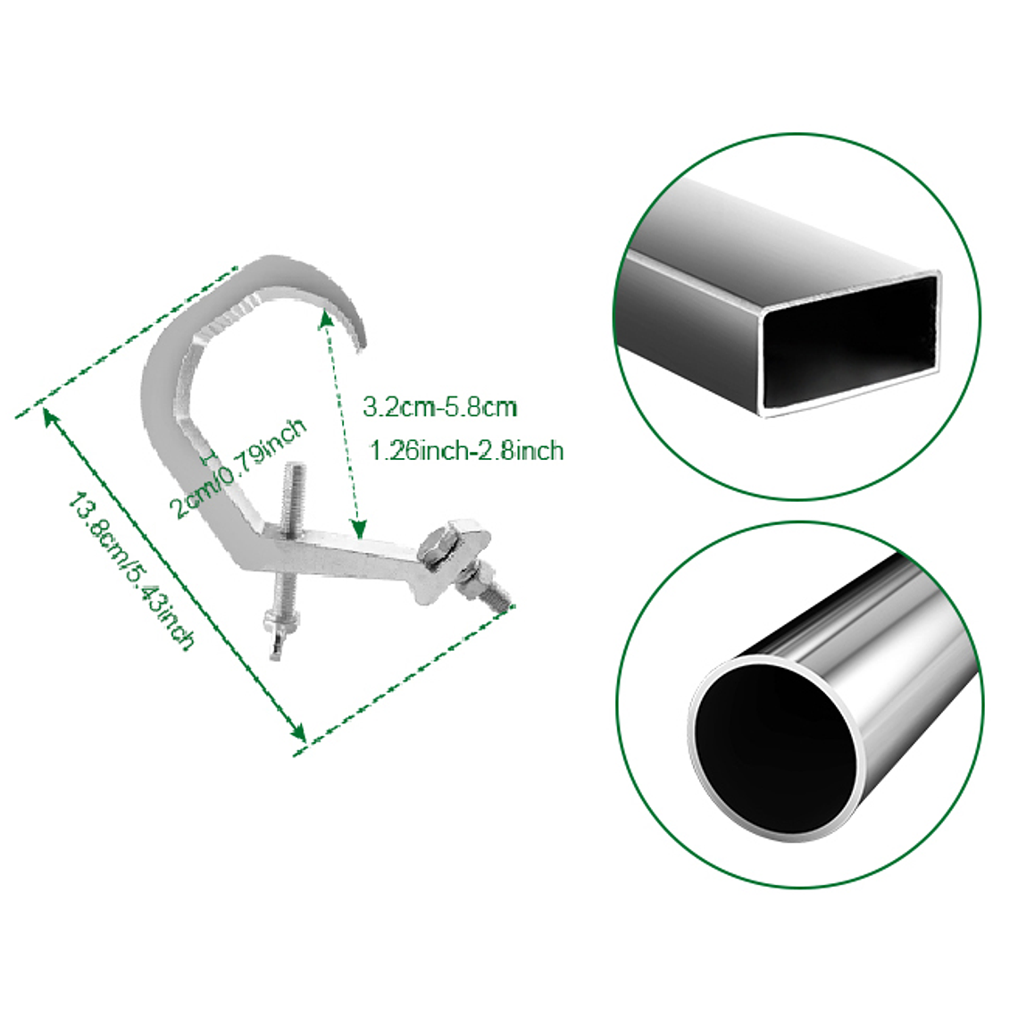 Clamp De Aluminio Para Colgar Iluminación 3