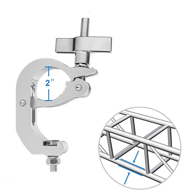 Clamp Aluminio Ajustable 100k Abrazaderas De Cabeza Móvil 4