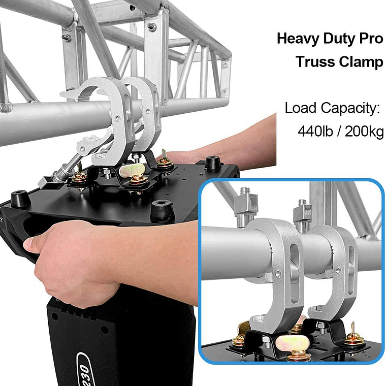 Clamp Aluminio Ajustable 100k Abrazaderas De Cabeza Móvil 5