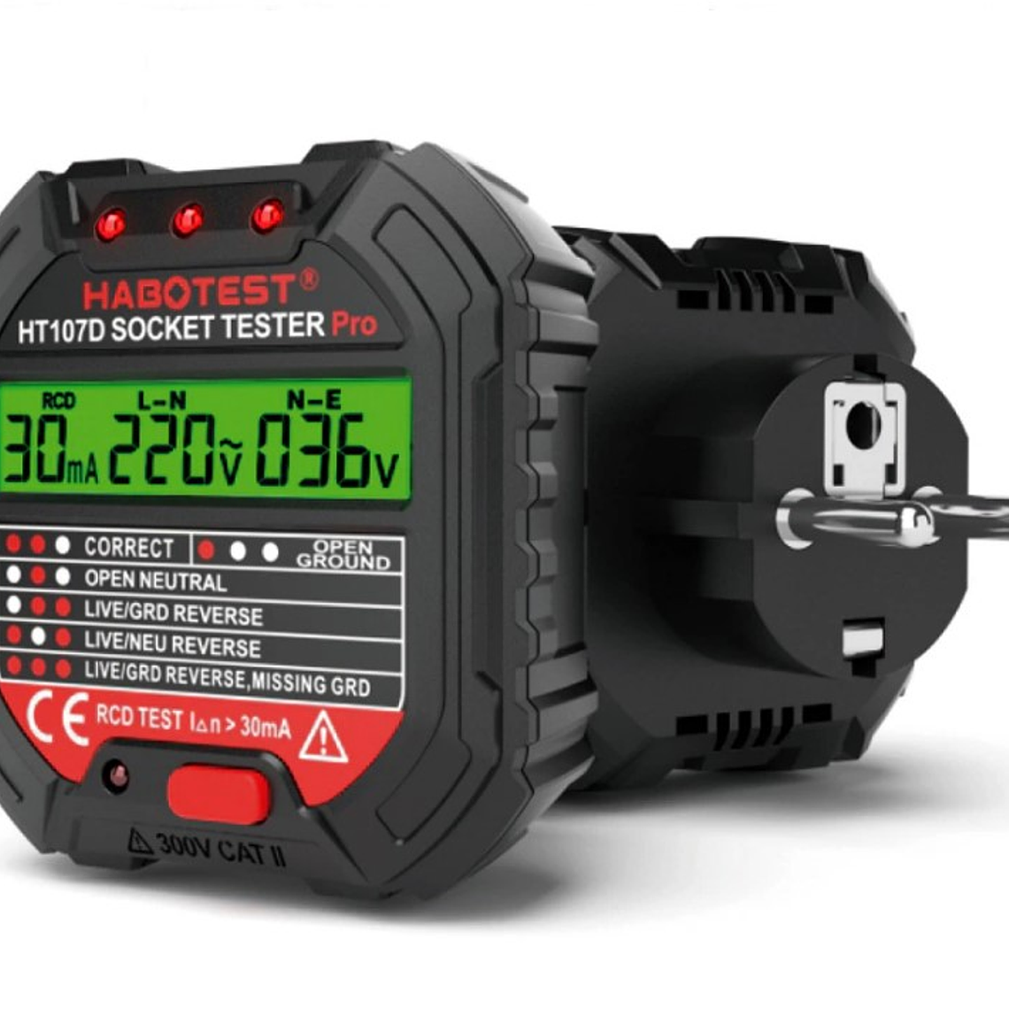 Probador Diferencial Tester De Enchufes 3