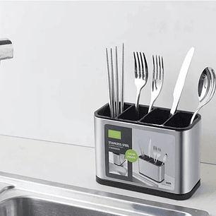 Escurridor De Cubierto Utensilios Cocina Acero Inoxidable