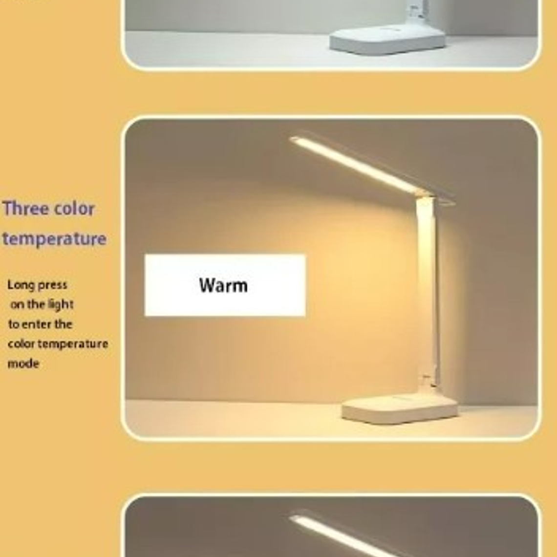 Lampara Tactil Led Escritorio Pegable 4