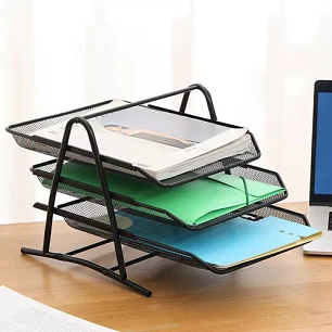 Organizador Papel Escritorio Archivador Bandeja 3 Niveles