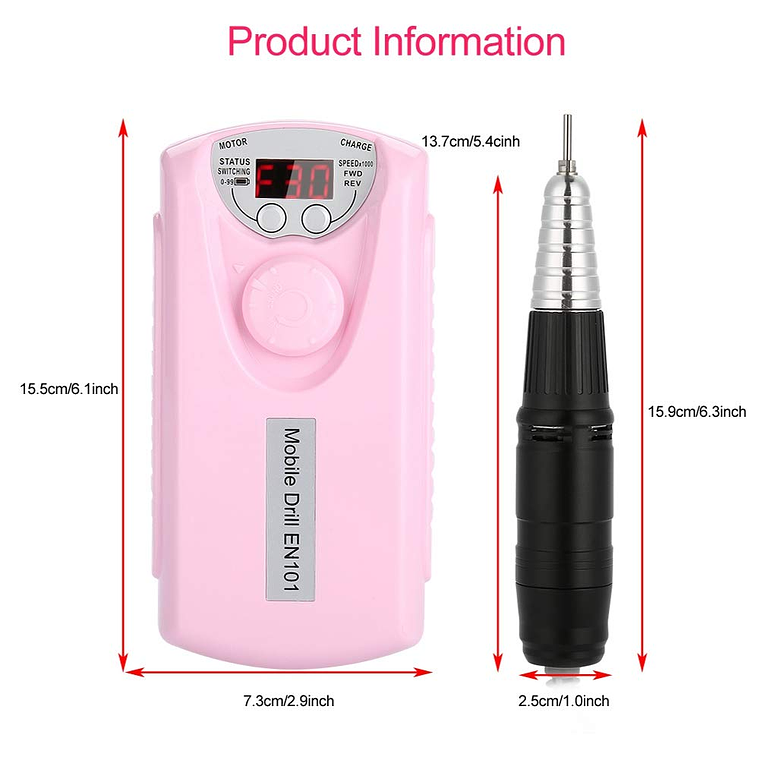 Torno Inalambrico 30000 Rpm Manicura Torno Uñas 4