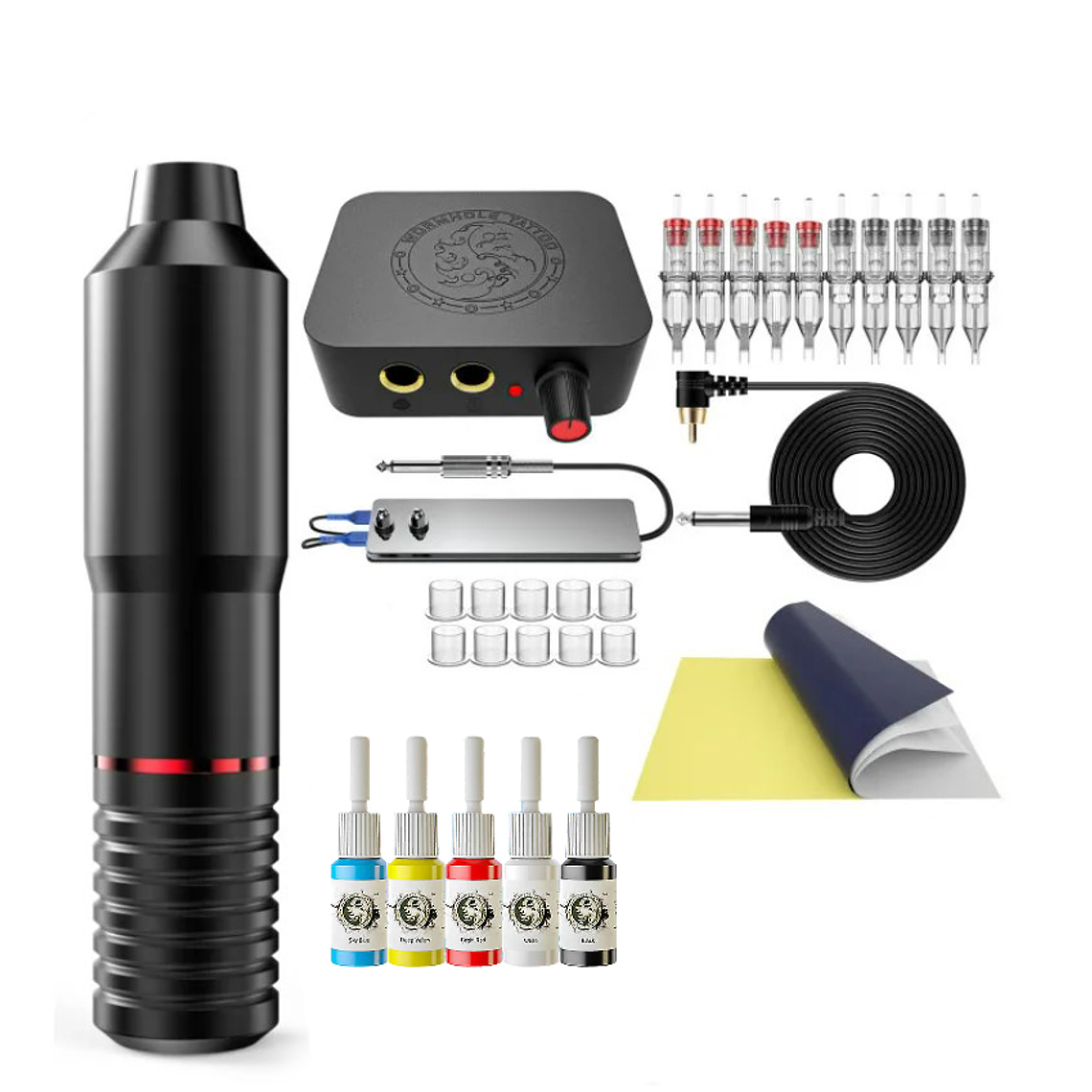 Kit Maquina Tatoo Profesional Accesorios 1