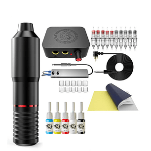 Kit Maquina Tatoo Profesional Accesorios
