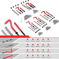 Kit 131 Insertos Helicoil Reparacion Hilos Dañados - Miniatura 3