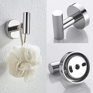 Set De 4 Accesorios Baño Acero Inoxidable