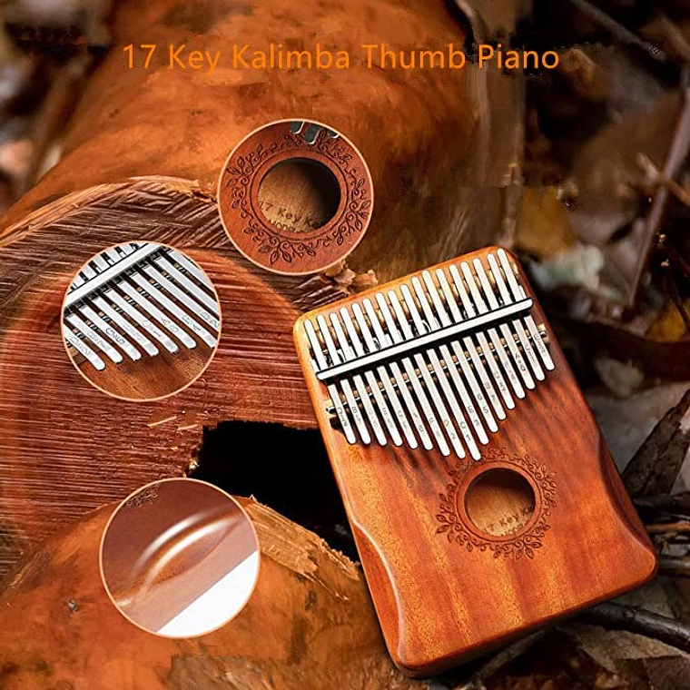 Kalimba Instrumento Musical De 17 Tono De Madera 4