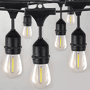 Guirnalda Luces Led 20 Metros Unible Exterior 20 Ampolletas