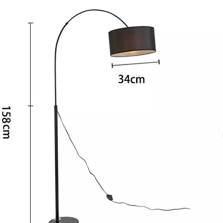 Lámpara De Pie E27 Metal 2