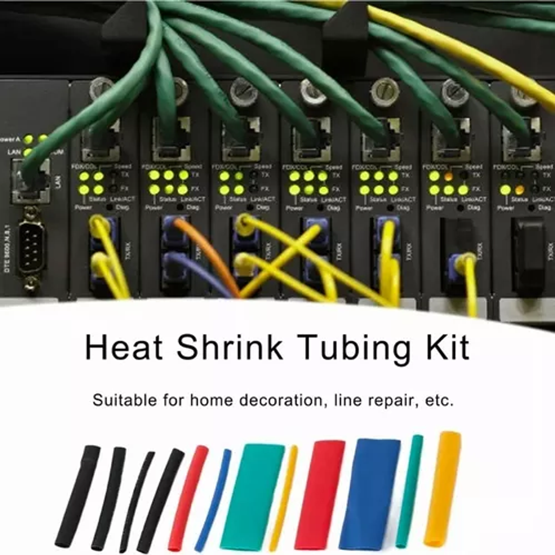 Kit Tubos Termoretractil Colores Mixtos 530 Piezas 5