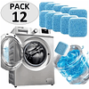Pack 12 Pastillas Efervescentes Limpieza De Máquina Lavadora
