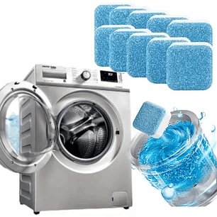 Pack 12 Pastillas Efervescentes Limpieza De Máquina Lavadora
