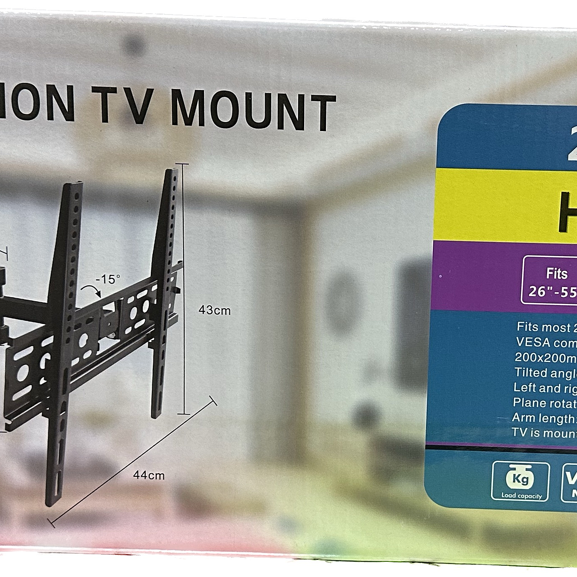 Soporte Tv Pared 26 -55 Pulgadas 35 Kg 3