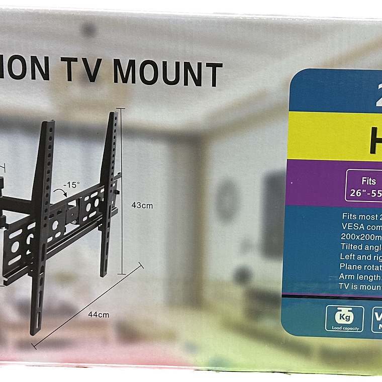 Soporte Tv Pared 26 -55 Pulgadas 35 Kg 3