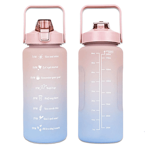 Botella De Agua Motivacional Gran Capacidad 2ltrs Deportiva