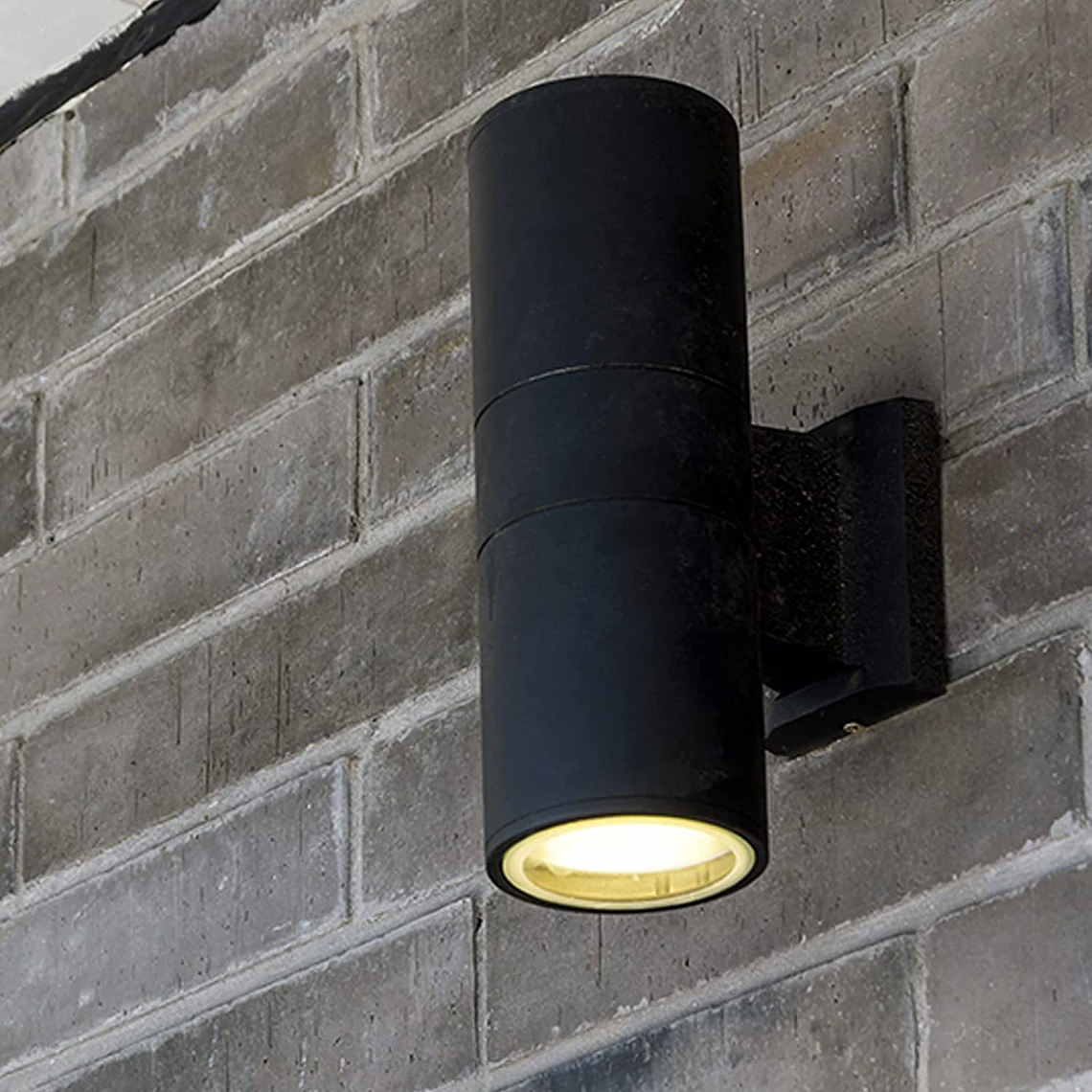 Aplique Lampara Muro Led Luz Doble Cilindro Exterior 2