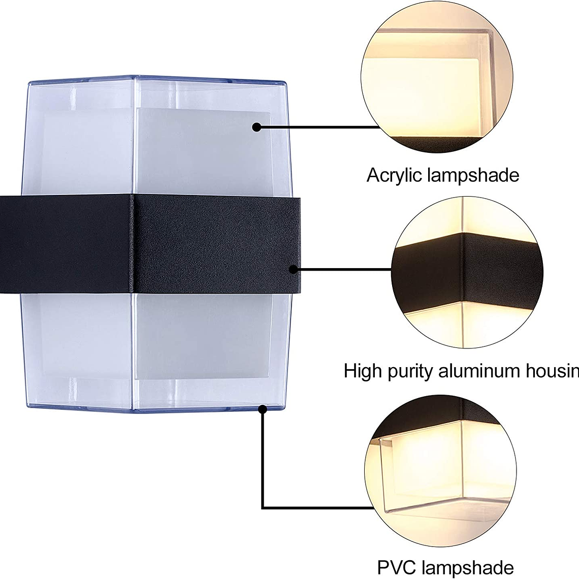 Aplique Muro Led Luz Calida Decoracion Hogar 5