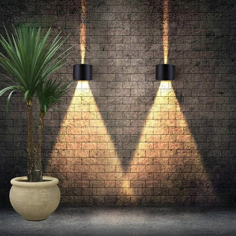 Aplique Lampara Led 6w Para Pared Exterior Interior Redondo 4