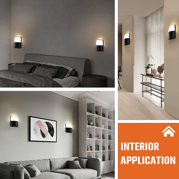 Aplique Lámpara Led De Pared Moderna 5w Interior Exterior 5