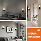Aplique Lámpara Led De Pared Moderna 5w Interior Exterior - Miniatura 5