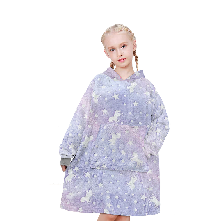 Polerón De Franela Con Capucha Para Niños Luminoso Diseños 5