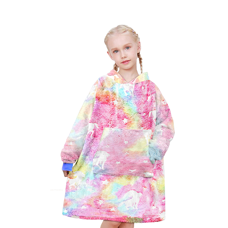 Polerón De Franela Con Capucha Para Niños Luminoso Diseños 6