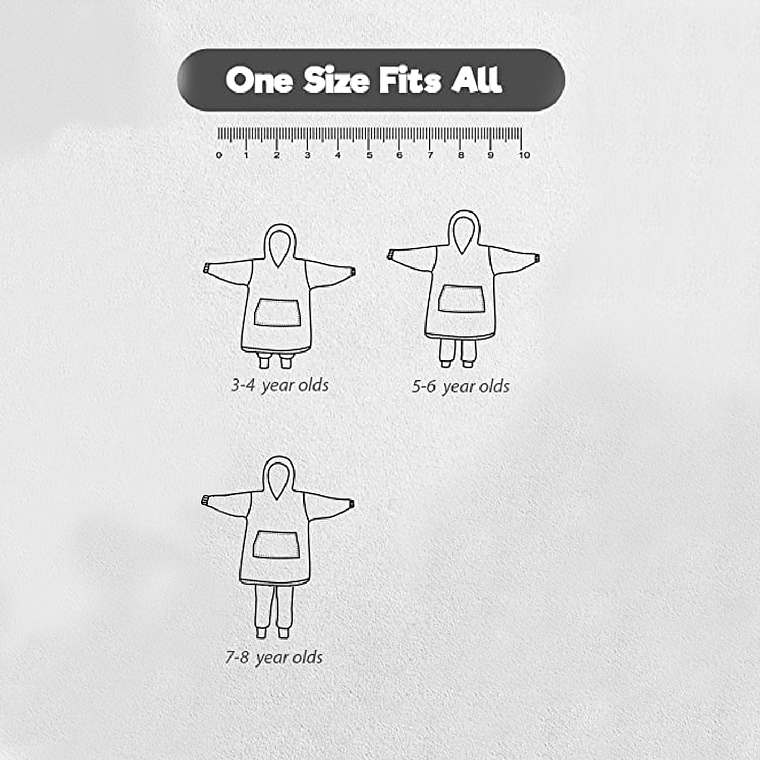 Polerón Peluche Infantil Con Capucha Mascotas Divertidas 8