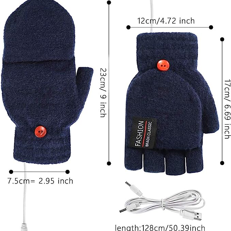 Guantes Calefactores Con Conexion Usb Calentador De Manos 3
